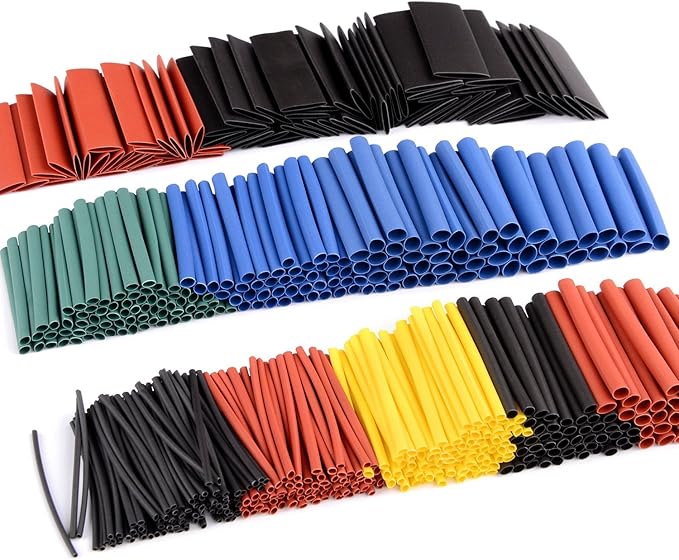 Nilight Heat Shrink 2:1 Electric Insulation Tube Kit 45mm Flame Retardant Wrap Cable Sleeve 270pcs 5 Colors 12 Sizes with Storage Box，2 Years Warranty