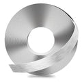 GSCIT Club Silver Edge Banding, 7/8 Inch x 25ft Aluminum Brushed Edge Banding PVC Edge Trim for Cabinet Repair Furniture