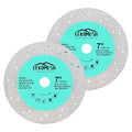 Rock Slab Grinding Disc - 7 inch Glass Cutter Disc(2pcs), Granite Cutting Blade, Diamond Grinder Wheel for Rock Slab, Stone, Tile, Marble, Granite, Glass Diamond Saw Blades