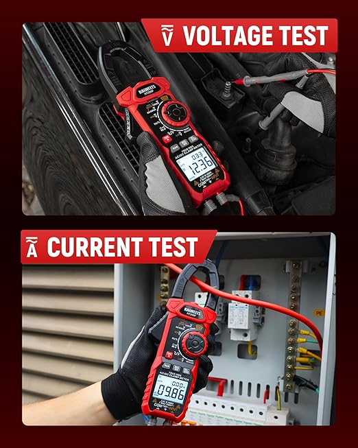KAIWEETS Inrush Digital Clamp Meter 1000A with Backlit; Multimeter TRMS 6000 Counts, Amp Voltage Tester with VFD, LOZ Mode; Measures AC/DC Current Voltage Temperature Resistance NCV - Upgraded Screen