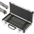 Set 12inch Concrete Drill Bit kit Cross-Type Double Thread Carbide Material Suitable for Concrete, Brick, Cement Walls, Stone, Hammer Drill Bits for Concrete