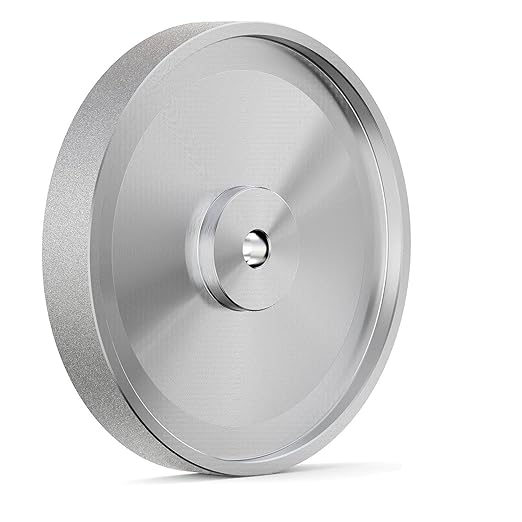 CBN Grinding Wheel 8 inch, Dia x 1 Inch Wide x 5/8" Arbor, Suitable for Sharpening Woodturning Tools, High Speed Steel Tools, 8 inch Bench Grinders