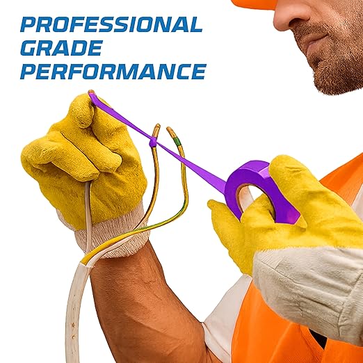 OHLECTRIC Professional Grade Vinyl Electrical Tape (1 Pack) Purple - 7 Mil Thick Flame-Retardant, Heat & Weather Resistant 3/4 Inch x 60 Feet | Ideal for Contractors & Electricians