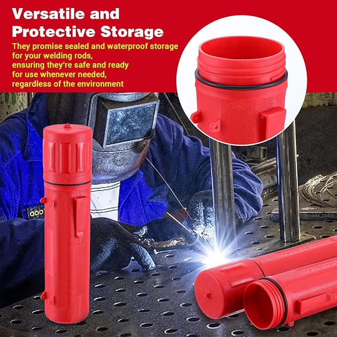 3 Pcs Electrode Rod Storage Tube 14 Inch Welding Rod Storage Airproof Welding Rod Container Waterproof Welding Rod Holder for Welding Rod Canister