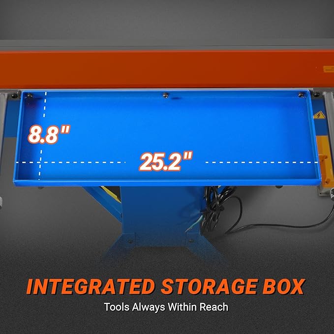 48'' Industrial Magnetic Pan and BOX Heavy Duty Sheet Metal Brake 20 Gauge Capacity Shear Press Brake, Model MSMB1250E