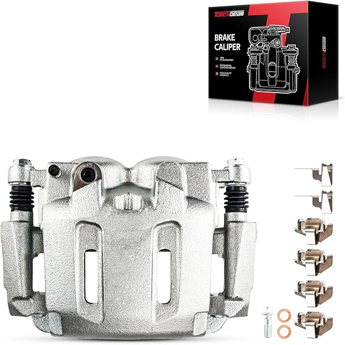 Torchbeam Front Brake Caliper Left for Ford F-250 Super Duty 2005-2012, Ford F-350 Super Duty 2005-2012, Front Left Caliper Replace # 18B5023