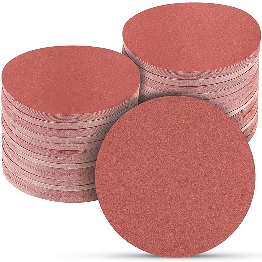 100 PCS 6 Inch Sanding Discs 1200 Grit, 6 Hole Hook and Loop Sandpaper, Round Orbital Sand Paper Discs for Sander