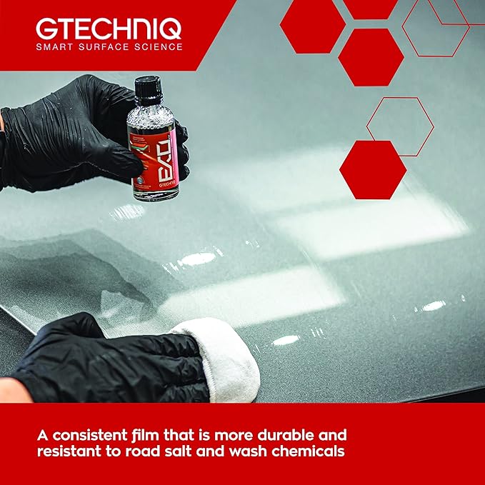 Gtechniq EXO Crystal Hydrophobic, Dirt Repellent Coating for Cars, Easy to Apply - 50ml (Sufficient for 1 Med-Large Car) - 18-24 Month Protection