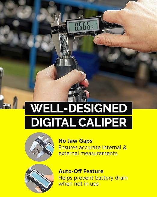 iGaging EZ CAL IP54 0-12" Super Large LCD Display Digital Caliper