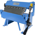 Erie Tools 12" Pan and Box Brake with Adjustable Removable Fingers 20-Gauge Steel/16-Gauge Aluminum Capacity 0–135° Bend Angle Bench Top Sheet Metal Brake for Bending Forming and Fabrication