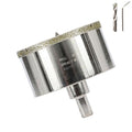 2-7/8inch | 73mm Diamond Hole Saw with Center Drill bit and Diamond-Coated Center Drill bit for Ceramic Glass Marble Fiberglass Granite and Porcelain Tiles by CENYB