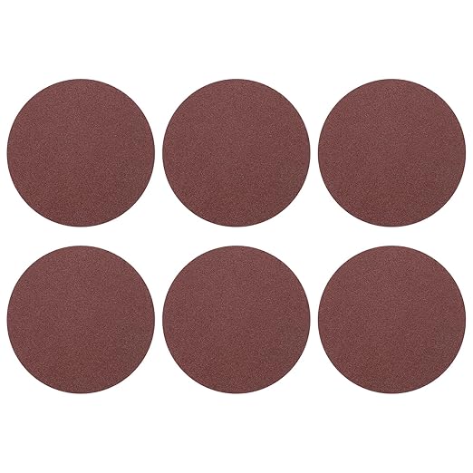 HARFINGTON 20 Pcs 6 Inch Sanding Disc 60 Grit Hook and Loop Sandpaper Random Orbital Sander Pads for Woodworking Automotive Metal Polishing