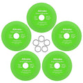 Glass Cutting Disc, Allmake 5pcs Rock Slab Grinding Disc 4.5 Inch for Angle Grinder, Diamond Glass Cutter Saw Blades for Grinding Cutting Bottle Crystal Ceramic Tile, Discos para Cortar Ceramica