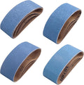 12 Pack 3 x 21 Inch Zirconia Sanding Belts, 3x21 Belt Sander Sanding Belts, 3 Each of 40/60/80/120 Grits Belt Sander Paper for Metal Wood