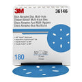 3m 3M-36146 Hookit Blue Abrasive Disc Multi-hole, 3, 180 Grade