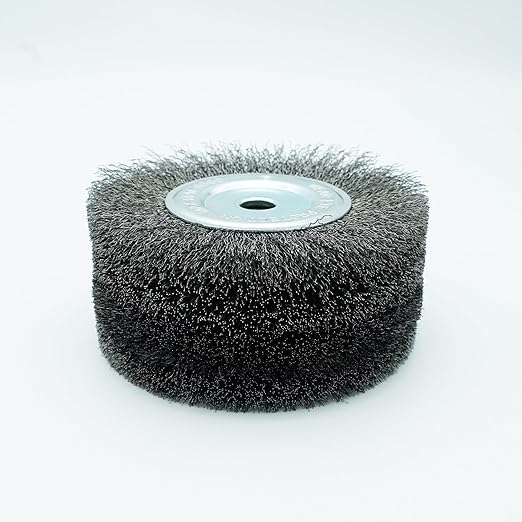 6inch Bench Wire Wheel Brush Set for Rust, Burr, Paint, and Corrosion Removal (12)