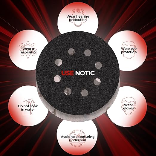 100PCS 5 inch Silicon Carbide Sanding Discs 600 Grit, Wet Dry Orbital 5 Sander Hook and Loop Sandpaper Disc, Best for Metal,Automotive,Wood Polishing