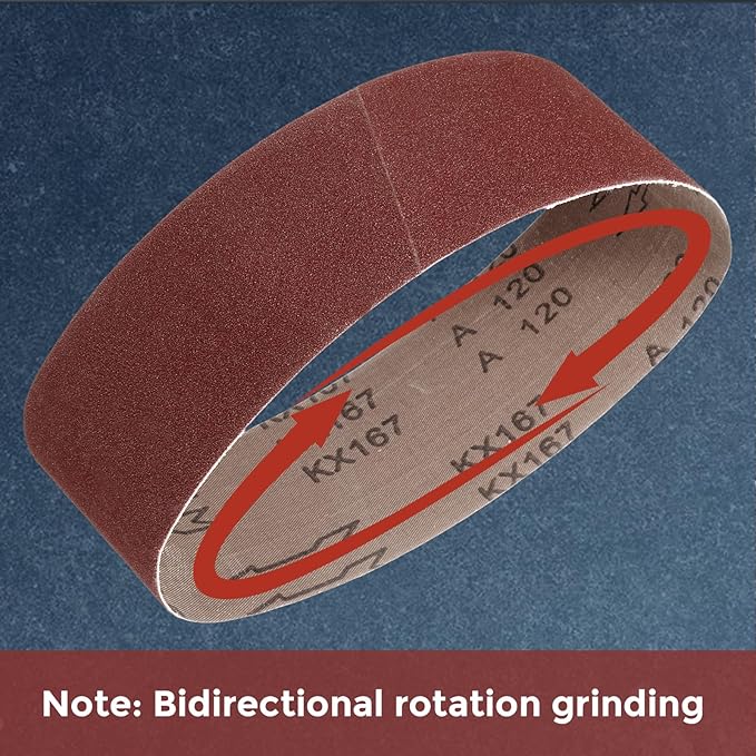 24 Pcs Sanding Belts 1/2 x 18 Inch 60 Grit Aluminum Oxide Abrasive Sandpaper for Belt Sander Metal Grinding Wood Working Weld Rust Removal