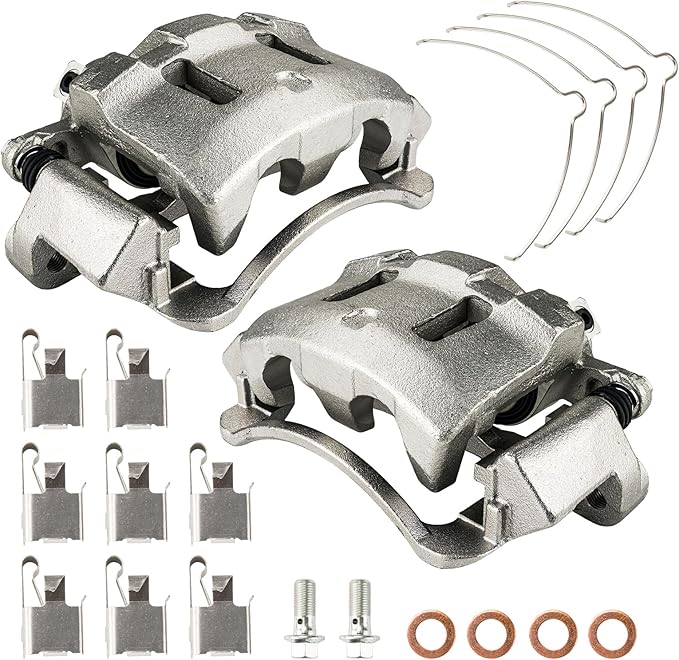 Torchbeam Front Brake Calipers Set for Ford 1999-2004 F-250 Super Duty, Ford 1999-2004 F-350 Super Duty, Ford 2000-2005 Excursion, Front Left and Front Right Calipers Replace # 18B4790+18B4791