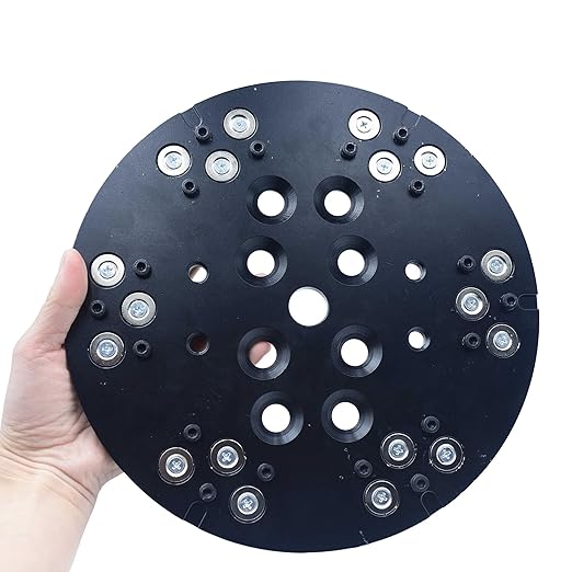 Holding 9mm Non Threaded Trapezoid Metal Bond Diamonds Edco MK Virginia Abrasive Husky Blastrac Grinder Compatible Magnetic Adapter Plate