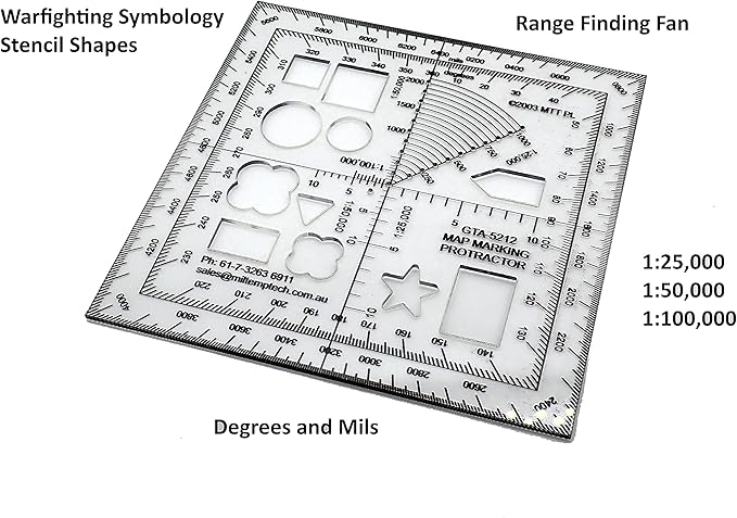 Map Marking Protractors