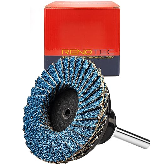 30 Pcs 2 Inch Mini Flap Disc, Zirconia High Density, with 1 Pcs 1/4 inch Shank Holder, for Metal Grinding, for Angle Die Grinder (60 GRIT)