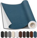 Leather Repair Patch, 17X79 Inch Repair Patch Self Adhesive Waterproof, DIY Large Vinyl Patches for Couches, Furniture, Kitchen Cabinets, Wall （Blue, 17X79 Inch）