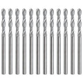 LU&MN 1/8" Solid Carbide Jobber Drill Bits with Straight Shank and 118° Point Angle, Made from Tungsten Carbide Material,12-Pieces