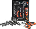 GreatNeck 48-Piece Multi Drive Stubby Mechanics Tool Set, Metric and SAE