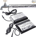 codree 2 Pcs Water Pipe Heat Blanket - 38.5" x 6" Water Pipe Heat Tape - Aluminum Foil Freeze Protection Heating Cable for Metal & Plastic Pipes, 110V, Max Temp 60˚