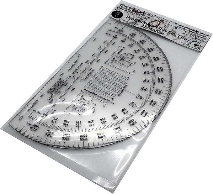 Degrees Mils Meters Yards Protractors