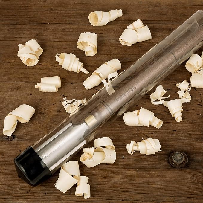 2-Inches HSS Roughing Gouge Lathe Chisel Wood Turning Tools with Round Plastic Box and Hanging Bag