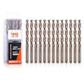 5/16 Inch Cobalt Drill Bits (13pcs), M35 High Speed Steel, 135 Degree Tip, Jobber Length Twist Drill Bit Set for Hard Metal, Stainless Steel, Cast Iron, Wood and Plastic, with Storage Case