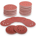 100 PCS 5 Inch Sanding Discs 100 Grit Hook and Loop Adhesive Round Sandpaper for Random Orbital Sander