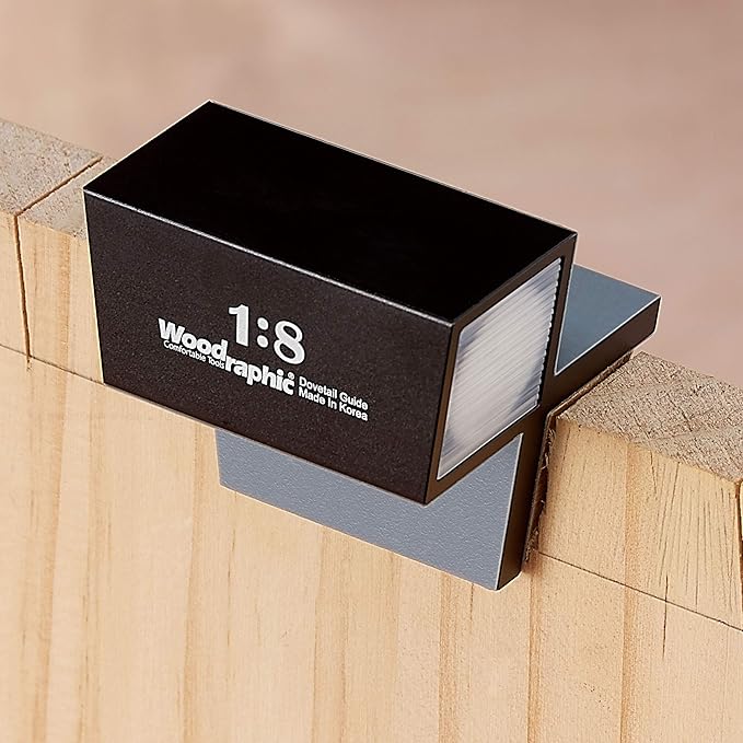 Dovetail Saw Guide Set – 1:6 & 1:8 Magnetic CNC Layout Tool for Precise Hand-Cut Woodworking Joints – Joinery Angle Marker for Soft & Hard Wood Applications