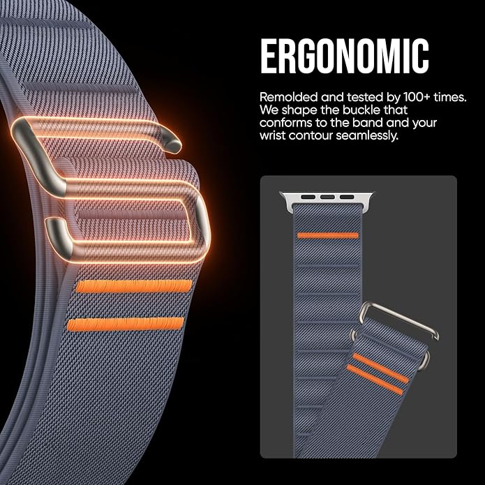 Suitisbest Sport Bands Compatible with Apple Watch Ultra Band 49mm 46mm 45mm 44mm 42mm 38mm 40mm 41mm Men Women, Stretchy Nylon Sport Loop Strap with S-Hook for iWatch Series 10 Ultra SE 9 8 7 6 5 4 3