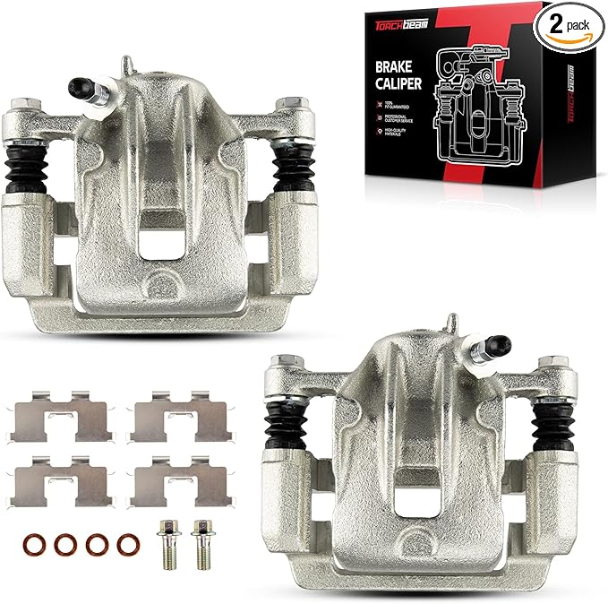 Torchbeam Rear Brake Calipers Set for Kia 2005-2010 Sportage, Hyundai 2005-2009 Tucson, Kia 2006-2010 Optima, Rear Left and Rear Right Calipers Replace # 19B3100+19B3101