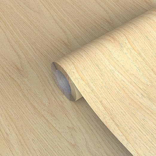 GSCIT Club Oak Wood Veneer, 12 inch x 50ft Wood Edge Banding Pre-glued Flexible, Veneer Tape Banding for Cabinet Repair Furniture Restoration