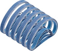 3/8" x 13" Zirconia Sanding Belts, 30 pack 3/8x13 Inch Sanding Belts 80 Grit, Zirconia Belt Sander Sanding Belts for Air File Belt Sander(3/8x13in, 80 Grit)