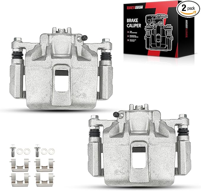 Torchbeam Front Brake Calipers Set for Honda Accord 2003-2012, Acura TL 1999-2008, Acura TSX 2004-2014, Acura RL 1999-2004, Acura CL, Front Left and Front Right Calipers Replace # 19B2584+19B2585