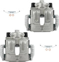 cciyu Rear Left & Right Brake Calipers Assembly w/Bracket 19-B3226 19-B3227 For BMW For 323i/For 325i/For 325xi/For 328i/For 328i xDrive/For 328xi/For X1
