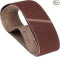 2 Pcs Sanding Belts 3 x 24 Inch 36 Grit Aluminum Oxide Abrasive Sandpaper for Belt Sander Metal Grinding Wood Working Weld Rust Removal