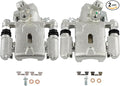 SCITOO 19B3302 19B3303 Rear Left & Right Disc Brake Calipers w/Bracket Fit For Hyundai For Elantra 2005-2006,For Kia For Spectra 2005-2009,For Kia For Spectra5 2005-2009, Single Piston