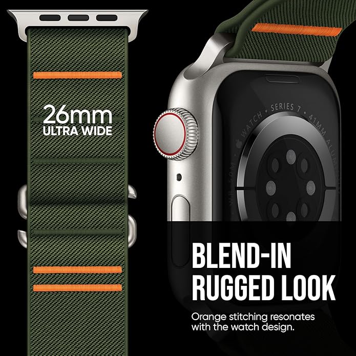 Suitisbest Sport Bands Compatible with Apple Watch Ultra Band 49mm 46mm 45mm 44mm 42mm 38mm 40mm 41mm Men Women, Stretchy Nylon Sport Loop Strap with S-Hook for iWatch Series 10 Ultra SE 9 8 7 6 5 4 3