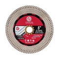 Diamond Tile Saw Blade - 5''(125mm) Cutting & Grinding Disc Wheel for Porcelain Ceramic Tile Marble Granite Artificial Stone with X Mesh Rim for Angle Grinder