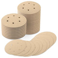 100 PCS 6 Inch Sanding Discs 180 Grit, 6 Hole Hook and Loop Round Sandpaper for Random Orbital Sander