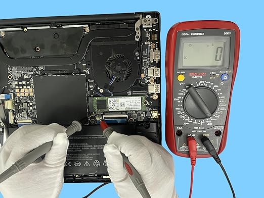 Digital Multimeter Test Leads, Professional Grade Test Probes with Silicone Cables, Red and Black