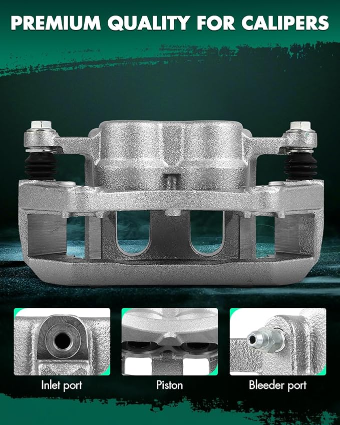 SCITOO 18B5215 Front Right Disc Brake Caliper w/Bracket Fit For Ford For Explorer 2011-2019,For Ford For Flex 2009-2019,For Lincoln For MKS 2009-2012,For Lincoln For MKT 2010-2019, Double Pistons