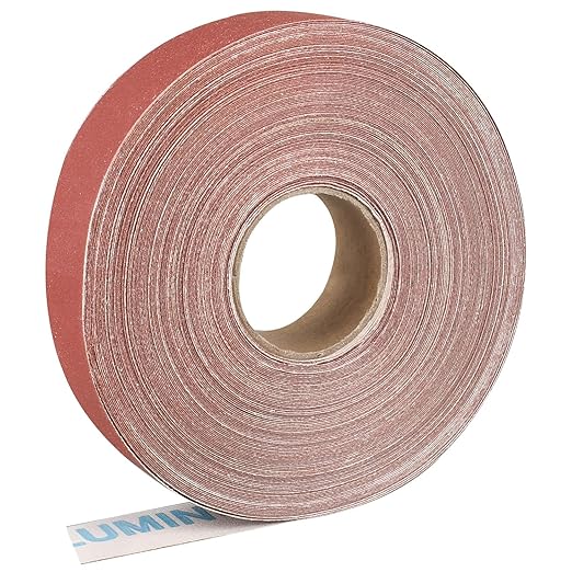 Emery Cloth Roll,600 Grit Continuous Sandpaper Roll 1" x 91 Feet Sandpaper Roll for Wood Furniture Finishing Metal Sanding Automotive Polishing