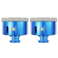 2-3/4 Inch Diamond Core Drill Bit for Porcelain Tile Ceramic Marble Granite Drilling,BRSCHNITT 2pcs Vacuum Brazed Diamond Hole Saw with 5/8-11 Thread (70mm 2pcs)